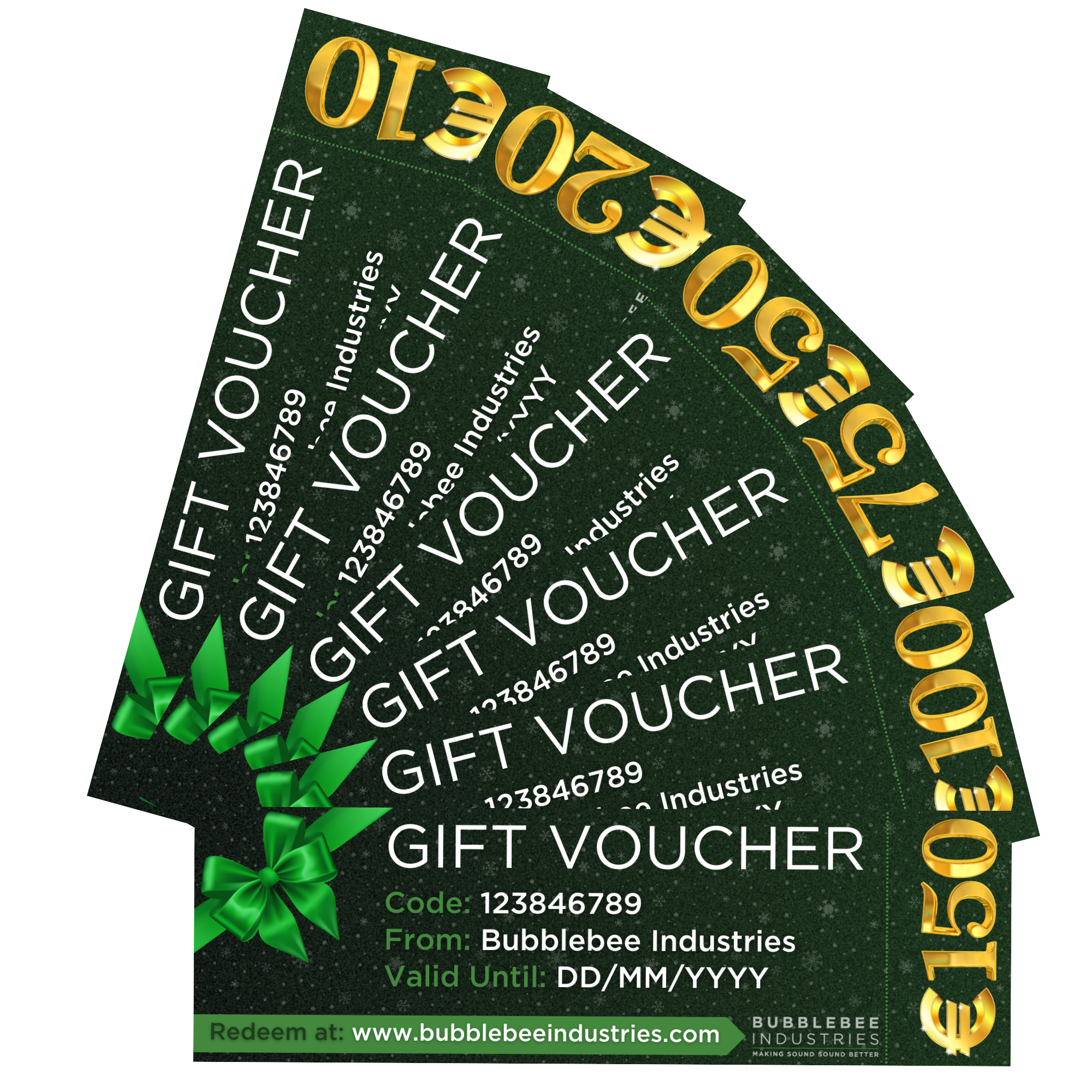 Bubblebee Industries Holiday e-Gift Voucher